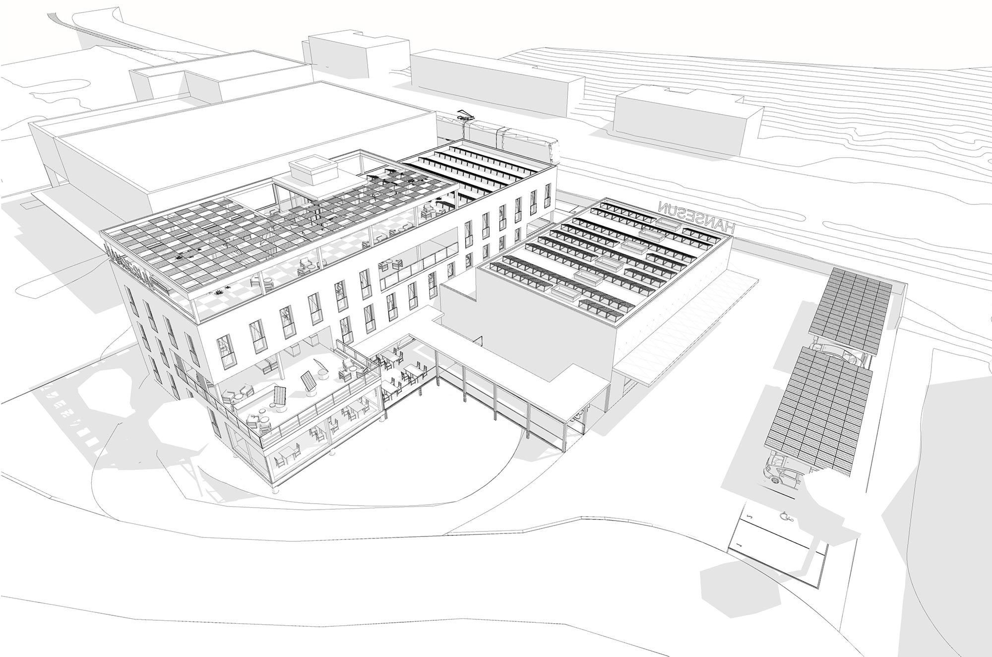 Hansesun Neubau Zentrale Visualisierung